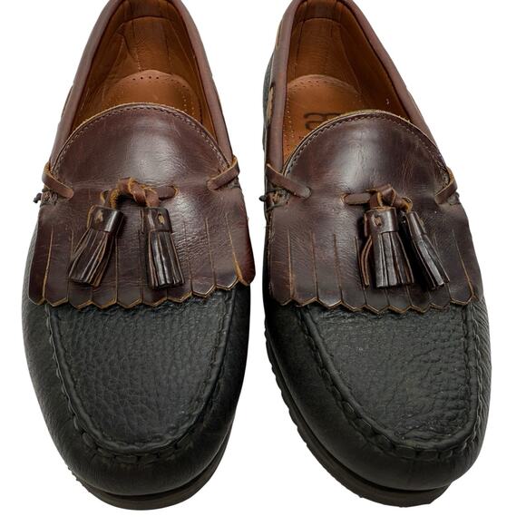 Allen‎ Edmonds Nashua 2 Tone Leather Tassel Kiltie Loafers Size 9 3E Extra Wide - Picture 3 of 12